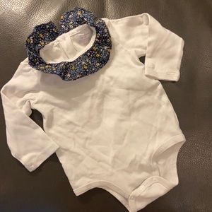 Ralph Lauren girls ruffle neck top